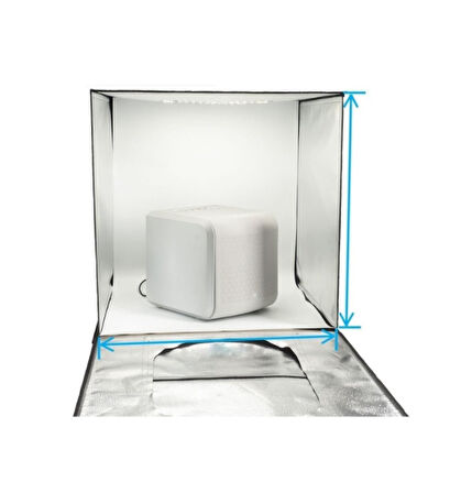 Pdx 80x80 CM Profesyonel Lüx Led Işıklı Ürün Çekim Çadırı
