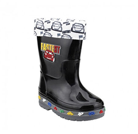 Gezer 00568 Siyah Erkek Çocuk Su Geçirmez Kürklü Çizme