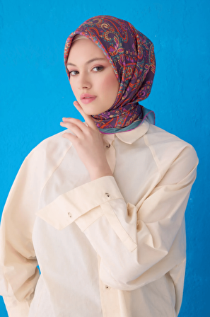 Saf İpek Eşarp 4101D02( Sura İpek) -0235