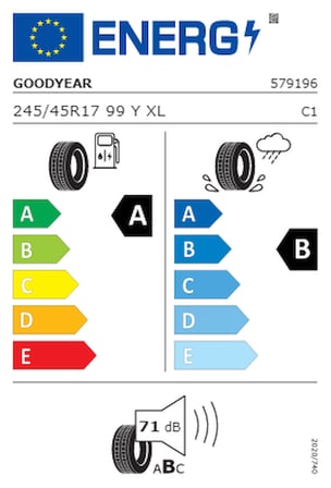245/45 R17 99Y XL Eagle F1 Asymmetric 5 (EV✓) MO(Mercedes) Oto Yaz Lastiği (Üretim Yılı: 2025)