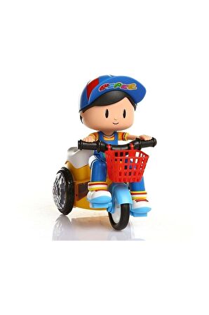 Oyuncak Bisikleti Süren Pepee Işıklı Bisikletli Pepee Dans Eden Pepee