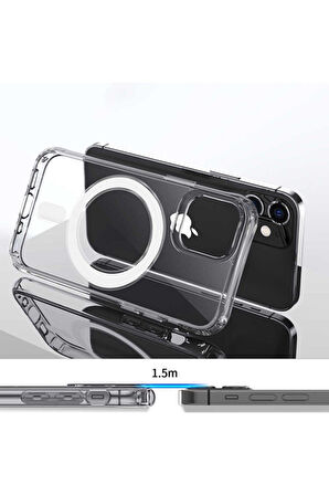 Iphone 13 Uyumlu Magsafe Özellikli Şeffaf Kılıf