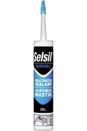 Selsil Silikonize Mastik Beyaz 500gr 2'li