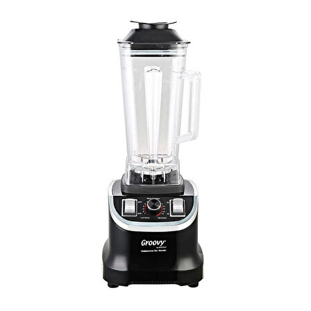 Biradlı Groovy GRV-800 Profesyonel Bar Blender, 2 L, 1800 W, Siyah 