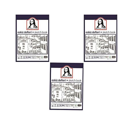 Südor Eskiz Defteri A4 120 G 50 Yp Bn05-4 3'lü