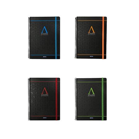 Gıpta Academıa Spiralli Defter A4 120 Yp. Kareli 2'li