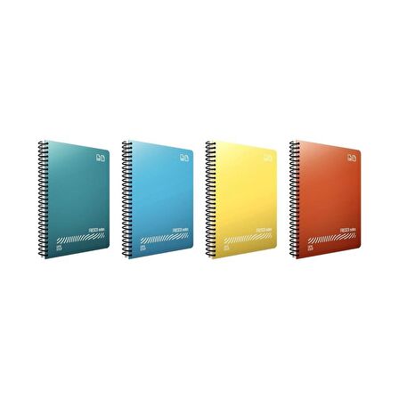 Gıpta Fresco 60 Yp. A4 Spiralli Pp. Kapak Defter Seti 2 Kareli + 2 Çizgili
