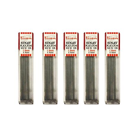 Ticon Sınav Kalem Ucu 2B 1.8MM 5'li