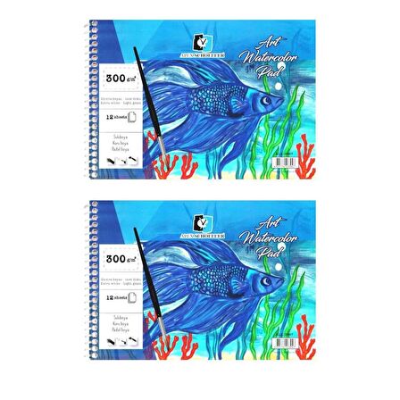 Art Spiralli Sulu Boya Defteri A4 300 Gr. 12 YP. ALX-3930 2'Lİ