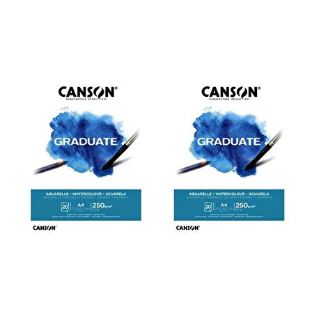 Canson Graduate A4 250 Gr. 20 Yp. Resim Defteri 2'Lİ