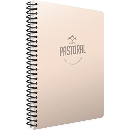 Gıpta Pastoral 17x24 96 Yaprak Plastik Kapak Spiralli Defter 2 Kareli + 1 Çizgili