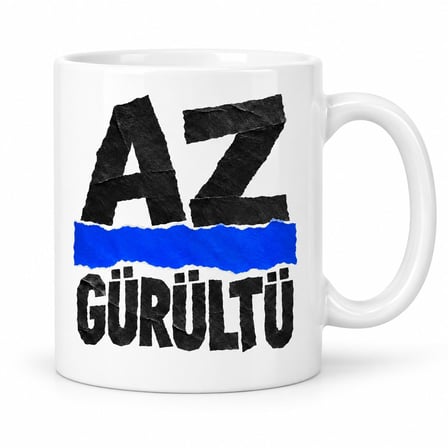 Az Gürültü Tasarımlı Porselen Kupa - MODEL 673
