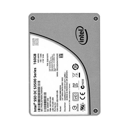 INTEL SSD DC S3500 SSDSC2BB160G4 160GB SATA III 2.5"" HARD DRIVE SSD