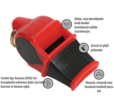 Fox40 Sonik Blast Safety CMG İpli Düdük 9903-0208