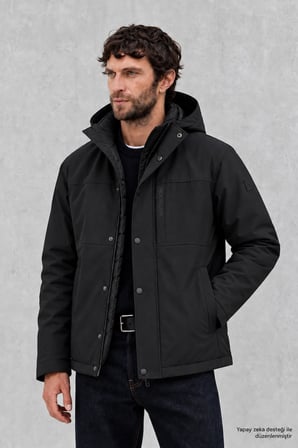 Erkek Fonksiyonel Softshell Çıkabilen Kapüşonlu Mont-00241467