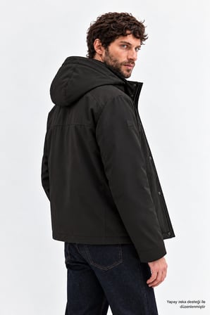 Erkek Fonksiyonel Softshell Çıkabilen Kapüşonlu Mont-00241467