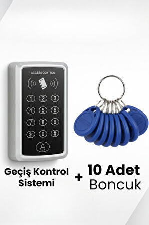 Rfıd Şifreli Kapı Kilidi Şifreli ve Kartlı Geçiş Sistemi Kartlı Geçiş Kontrol Sistemi 10Boncuklı