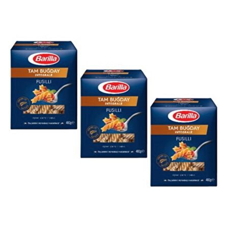 Barilla Tam Buğday Burgu Makarna 3 x 400 G
