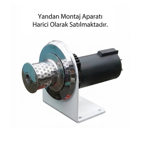 South Pacific EC1000S - 24V Elektrikli Dik (Yandan Montaj) Vinç 6-14mm Krom Gövdeli - Teknede Güç ve Estetiğin Buluştuğu Nokta