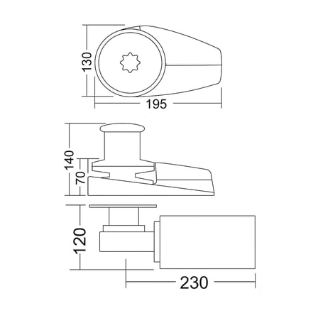 South Pacific WA1100C - 12V Yatık Motorlu Dik Irgat 8mm Tamburlu (Halat Fenerli) Alüminyum Gövdeli - Pratiklik ve Gücün Mükemmel Uyumu