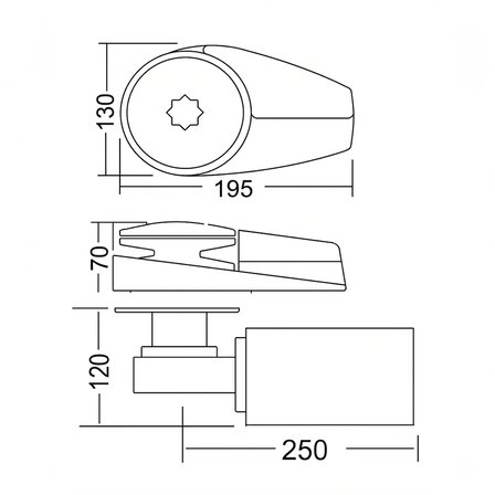 South Pacific WS1500 - 24V Yatık Motorlu Dik Irgat 10mm Krom Gövdeli - Pratiklik ve Gücün Mükemmel Uyumu