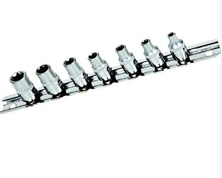 Rico 7 Parça Kısa 1/4 Iç Torx Lokma Takımı Seti (E-Diş) 007-RC1407 