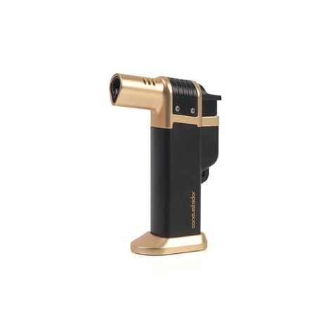 Conquistador 1li Torch Siyah/Altın Metal Puro Çakmağı 8006CT