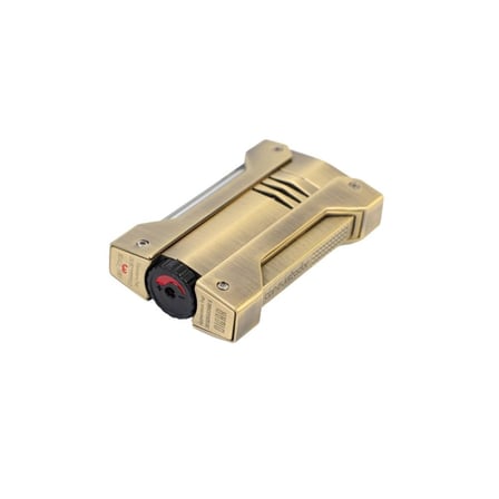 Conquistador 1li Torch Fırçalanmış Altın Metal Puro Çakmağı 8003CT