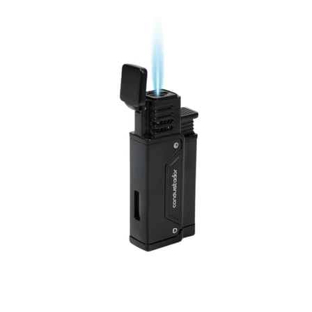 Conquistador 1li Torch Siyah Metal Puro Çakmağı 8011CT