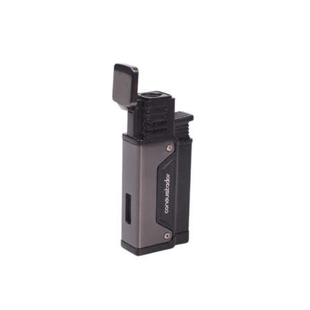 Conquistador 1li Torch Gri (Gunmetal) Metal Puro Çakmağı 8012CT