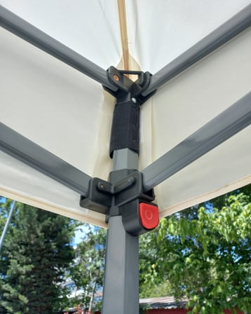 Missidea 3×6 Premium Makaslı Katlanır Mavi Çardak