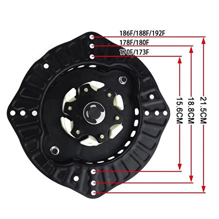 Dizel Çapa Makinaları Kurmalı Starter Sistemi 5-7-9-10-11-12 Hp