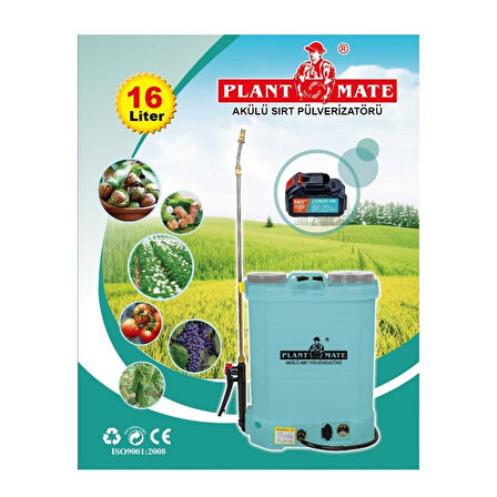 Plant Mate Lityum Akülü İlaçlama Pompası HX 16-C 16 lt