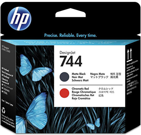 Feyza Bilişim® HP 744 Matt Black&Chromatic Red Orijinal Baskı Kafası Printhead (F9J88A)