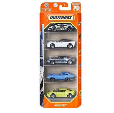 Matchbox Metal Beşli Araba Seti MBX EXOTIC C1817-HCJ01