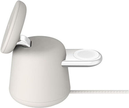 Belkin WIZ020VFH37 Boostcharge Pro Kablosuz 2'si 1 Arada Magsafe (15 W) Şarj Istasyonu - Beyaz