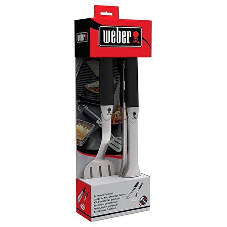 Weber 6645 Mangal Maşası ve Spatulası 2'li Seti