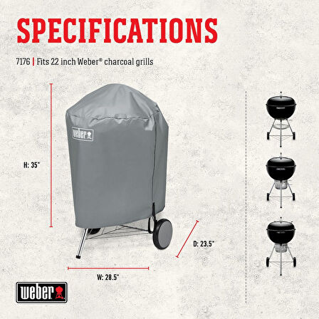 Weber 7176 Kömürlü Barbekü Kılıfı