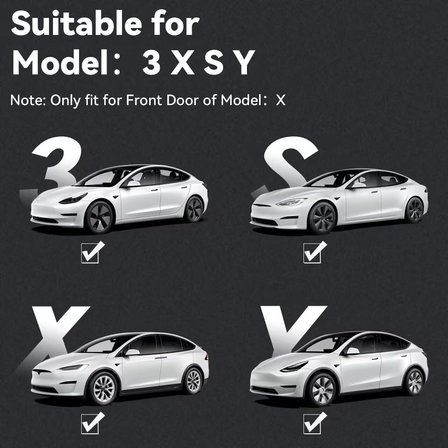 Tesla Model Y Juniper kapı altı hayalet logo 2025+