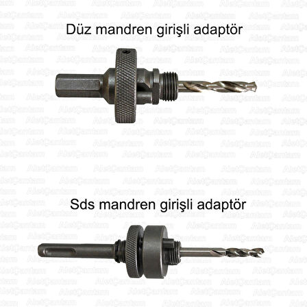 Gfb Bi Metal Panç Metal Testere 76 Mm-Sds Kanallı Mandren Girişli Adaptör