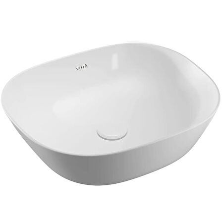 Vitra Plural Kare Alçak Çanak Lavabo Beyaz