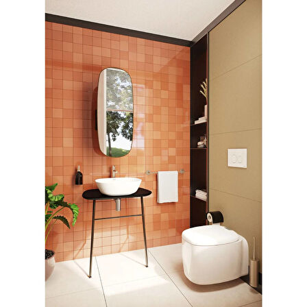 Vitra Plural Kare Alçak Çanak Lavabo Beyaz