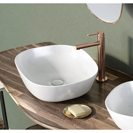 Vitra Plural Kare Alçak Çanak Lavabo Beyaz