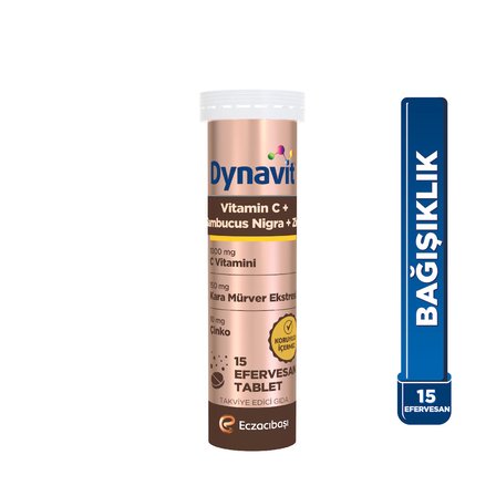 Dynavit Vitamin C + Sambucus Nigra 15 Efervesan Tablet