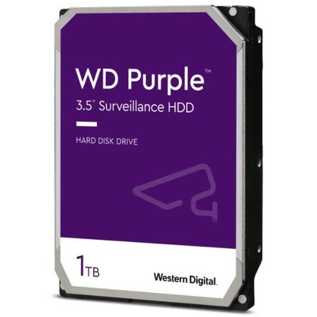1 TB WD 3.5" Purple SATA3 5400RPM 64MB 7/24 WD11PURZ Güvenlik 3 Yıl Dist Garanti