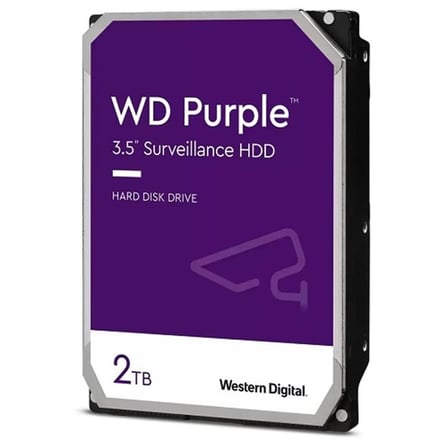 2 TB WD Purple 3.5" SATA3 5400RPM 64MB 7/24 WD23PURZ Güvenlik 3 Yıl Dist Garanti