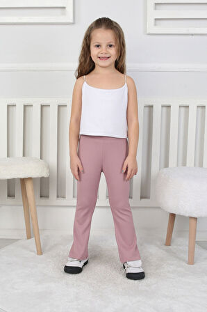 Kız Çocuk İspanyol Paça Fitilli Tayt