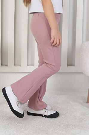 Kız Çocuk İspanyol Paça Fitilli Tayt