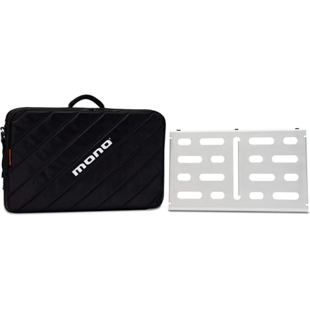 Mono PFX-PB-M-SLV-BDL Medium Pedalboard Silver & Touraccessory Case 2.0