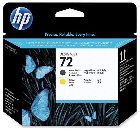 Feyza Bilişim® HP 72 Matt Black/Yellow Baskı Kafası Orijinal Plotter Designjet Printhead (C9384A)